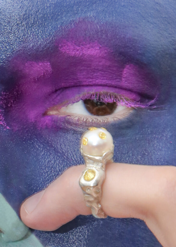 Photo of eye with jewellerey