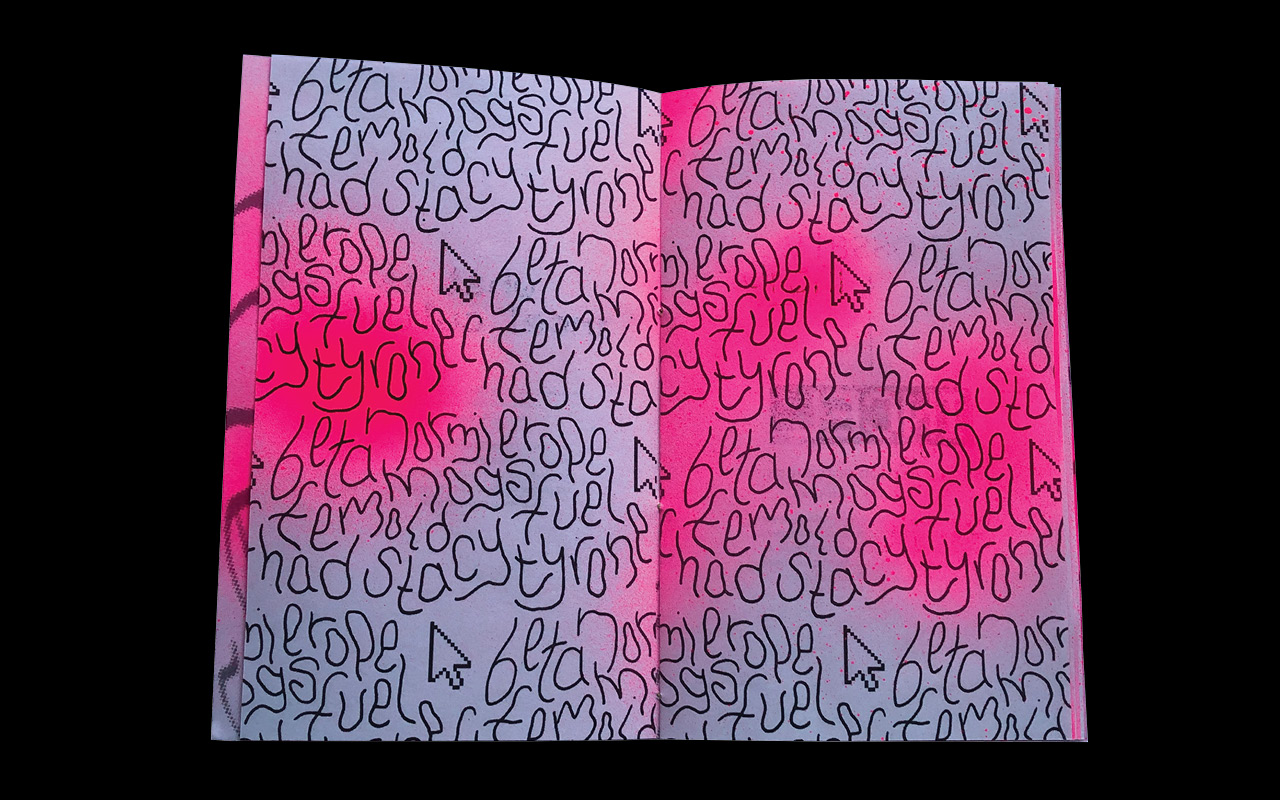 Page with pink