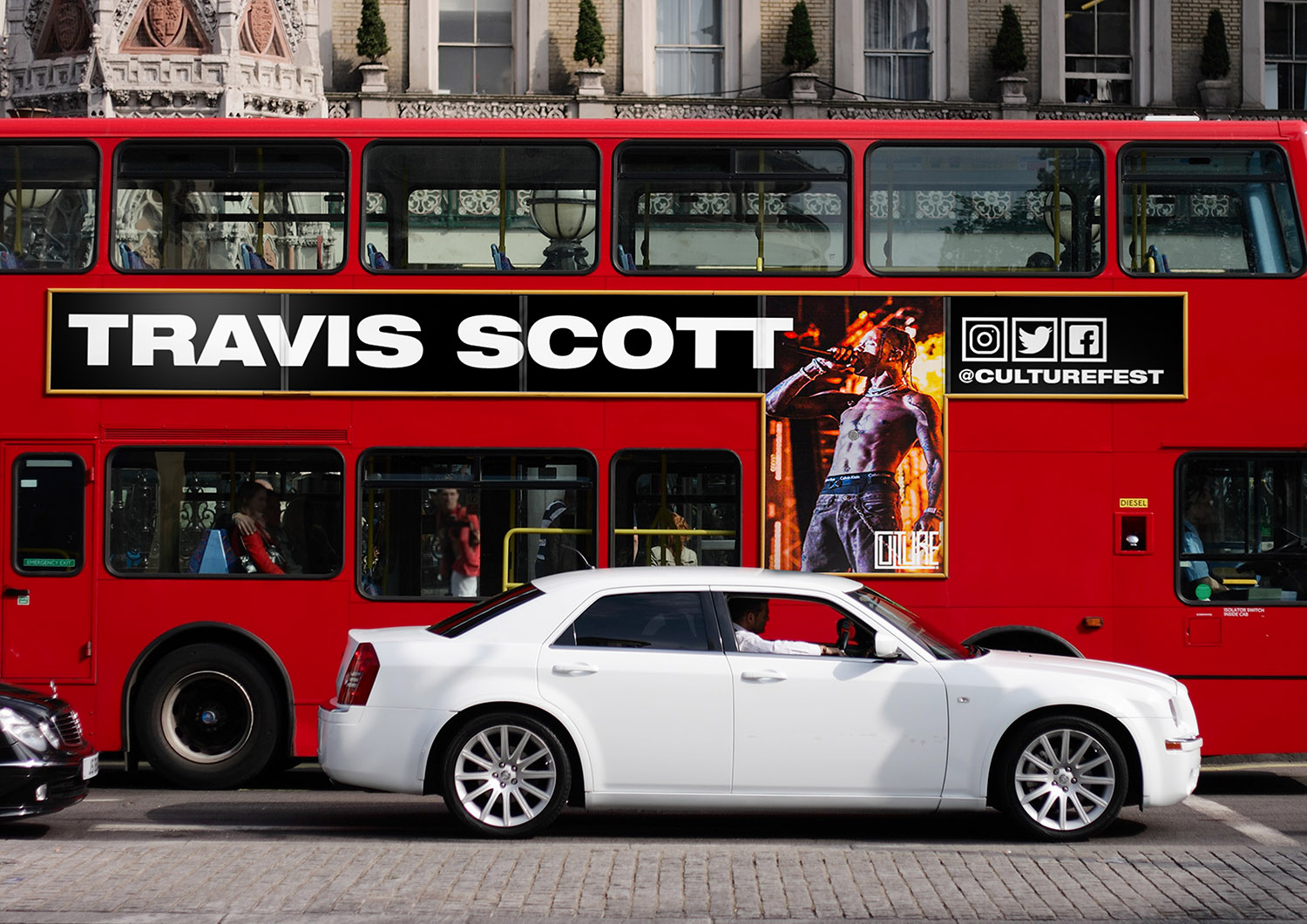 Travis Scott bus promo