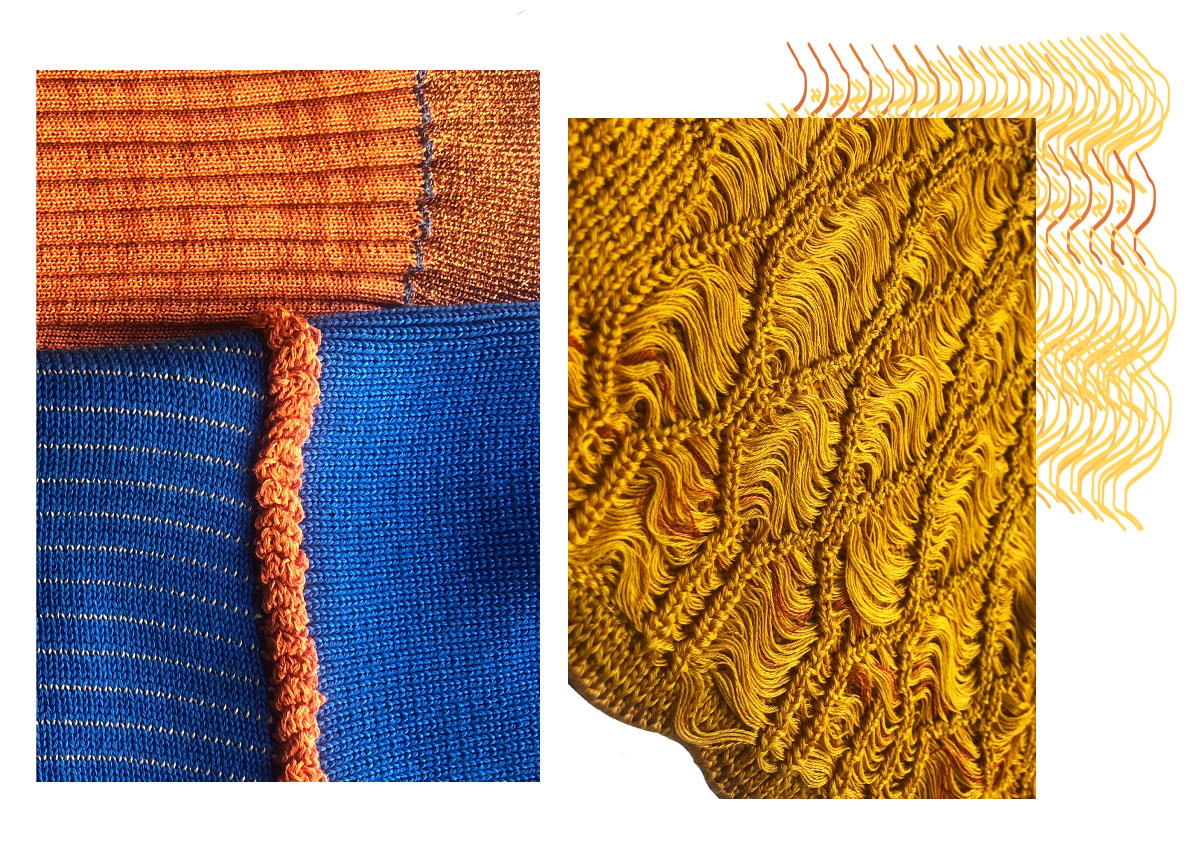 Knitted samples