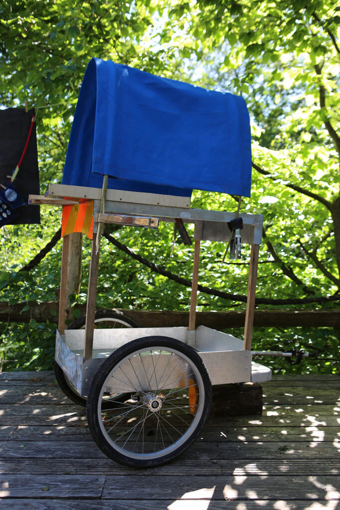 Cart with Bowtop that student has made.