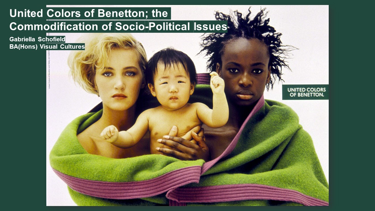 Benetton poster of two women and a baby