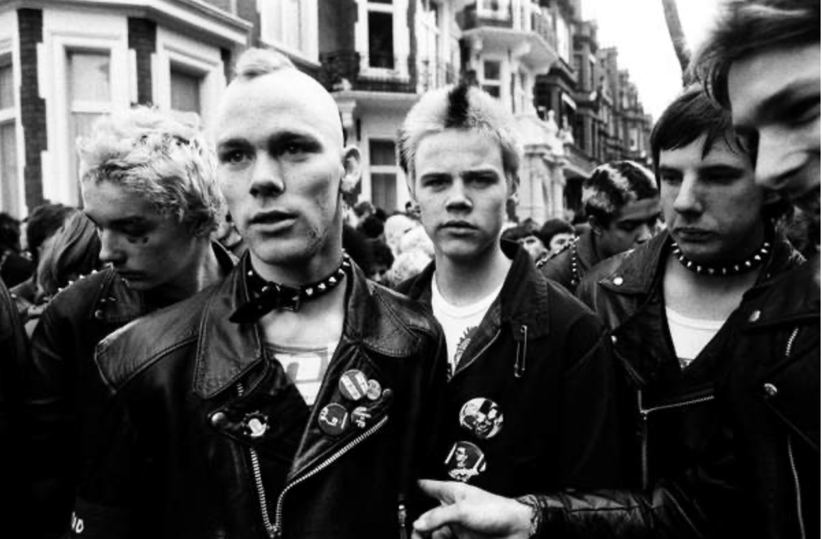 Punk Rockers march in London