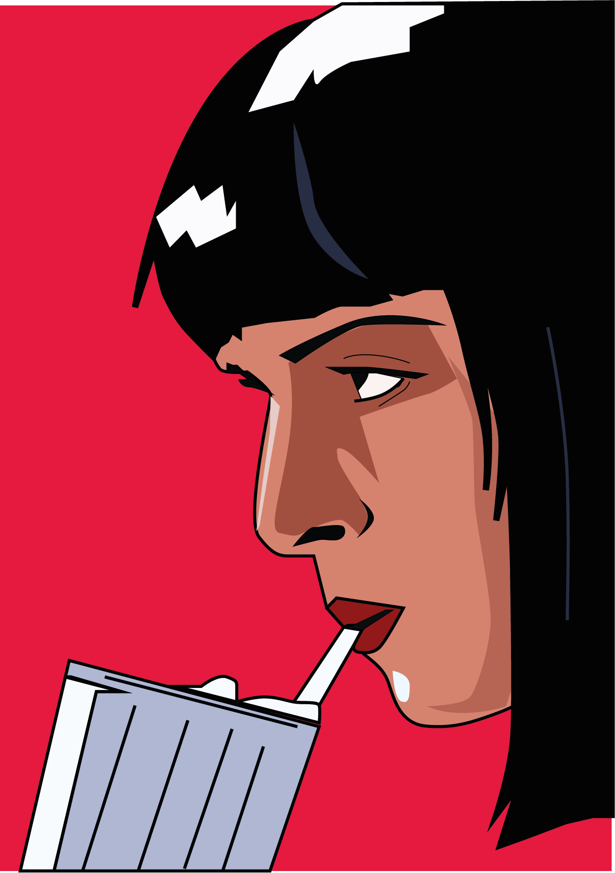 illustration from pulp fiction