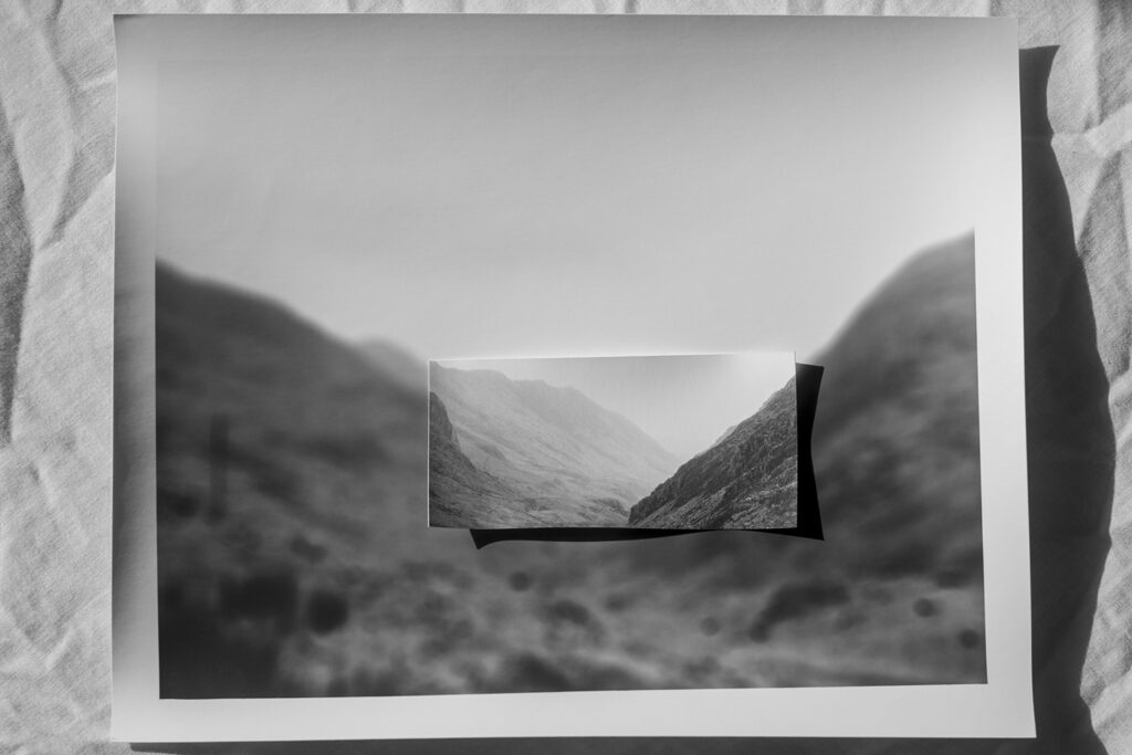 Black & white landscape photograph