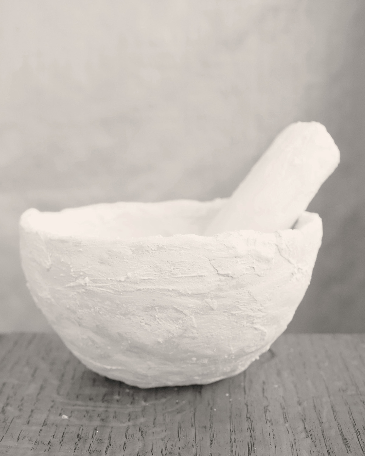 clay pestle and mortar