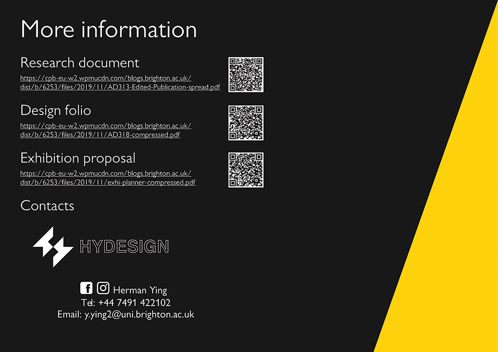 A business card with students contact details.