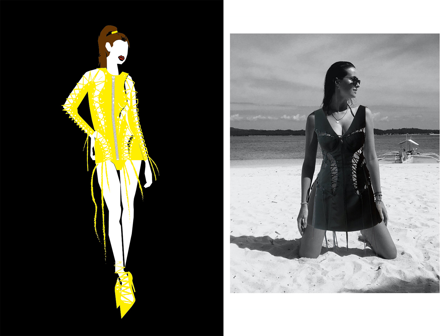 Fashion illustration and photograhy
