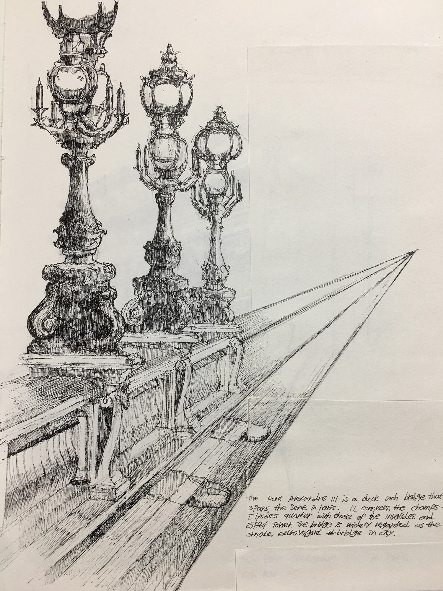 Drawing of Point Alexandre III